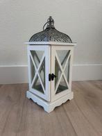 Lantaarn Wit 36cm hoog, Huis en Inrichting, 25 tot 50 cm, Wit, Ophalen of Verzenden, Zo goed als nieuw