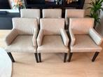 6x Keijser en Co eetkamerfauteuil Dylan, Ophalen, Gebruikt, Minder dan 75 cm, Stof