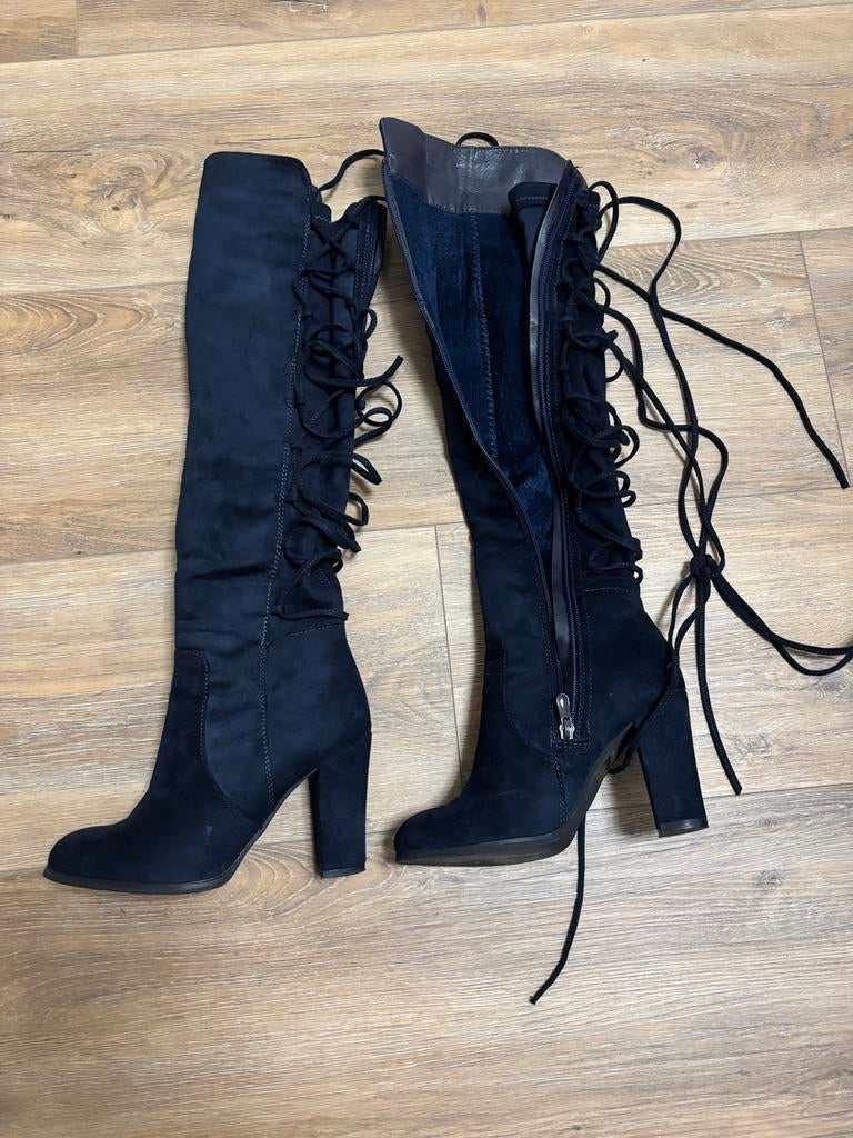 Boots size 37, Hoge laarzen, Blauw, Ophalen of Verzenden, Zo goed als nieuw