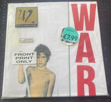 U2 WAR T SHIRT X LARGE U2 APPROVED QUALITY MERCHANDISE SEALE beschikbaar voor biedingen