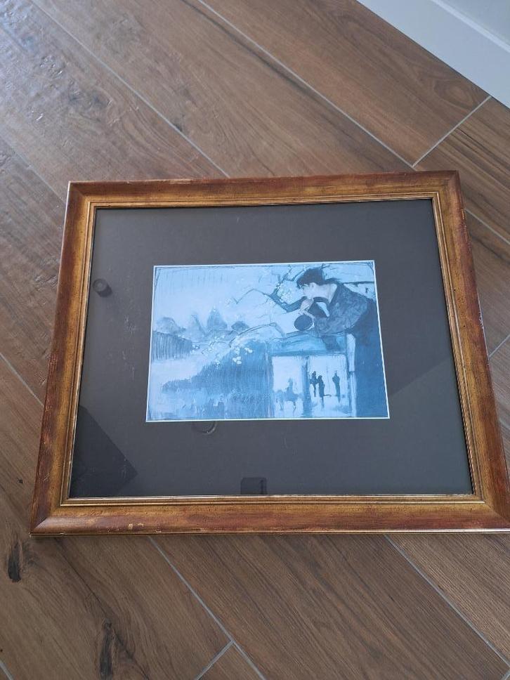 mooi groot schilderij. 70X60cm., Antiek en Kunst, Kunst | Schilderijen | Klassiek, Ophalen