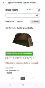 Splinternieuwe shelter brolly Jrc., Watersport en Boten, Hengelsport | Karpervissen, Ophalen, Nieuw, Overige typen