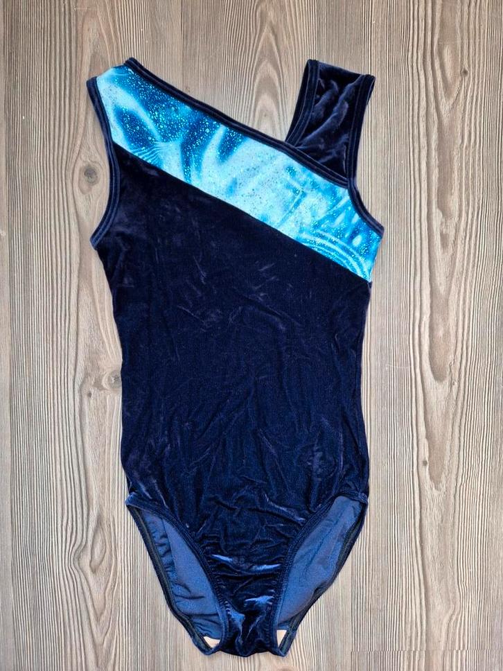 Turnpakje maat XS S M, Sport en Fitness, Turnen, Zo goed als nieuw, Turnpak(je), Maat 36 t/m 42, Blauw, Ophalen of Verzenden