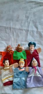 Assepoester handpoppen poppenkastpoppen Disney, Ophalen of Verzenden, Zo goed als nieuw, Pop