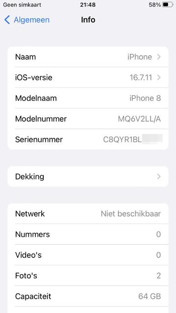 Apple iPhone 8 64 GB – krasvrij beschikbaar voor biedingen