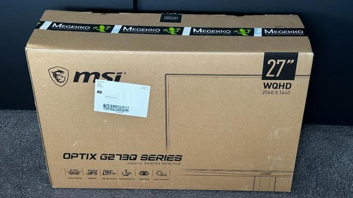 MSI Optix G273QF - 27” - 165Hz - QHD IPS, Computers en Software, Monitoren, Zo goed als nieuw, 151 t/m 200 Hz, DisplayPort, HDMI