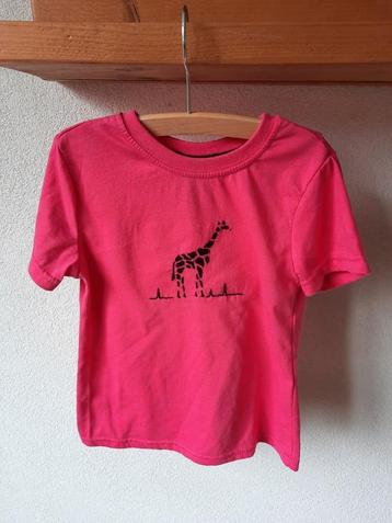 HS Zuid-Afrika Roze T-shirt Giraf Giraffen Print 4/5 jaar beschikbaar voor biedingen
