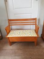 Vintage kinderbankje met eendjes en klep. Klepbankje, Ophalen, Zo goed als nieuw, Stoel(en)