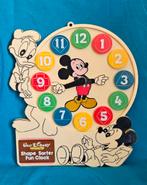 Vintage 1987 Disney Mickey Mouse shape sorter fun clock klok, Ophalen of Verzenden, Gebruikt, Ontdekken