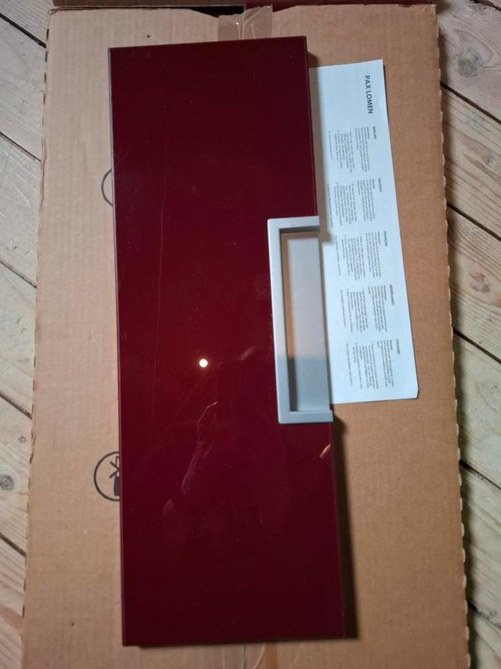 Rode PAX Ladefrontjes/Deuren in Lak, Huis en Inrichting, Kasten | Kledingkasten, Zo goed als nieuw, 200 cm of meer, 50 tot 100 cm