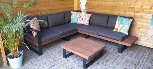 Loungeset gamma, Tuin en Terras, Tuinsets en Loungesets, Zo goed als nieuw, Loungeset, Aluminium, 5 zitplaatsen, Bank, Ophalen