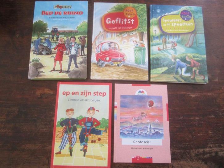 Liesbeth van Binsbergen Tim/Ep/Roos/Geflitst/speurders/Rhino, Boeken, Kinderboeken | Jeugd | onder 10 jaar, Zo goed als nieuw