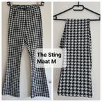 Nieuwe pied de poule flared broek van Sting Maat M, Maat 38/40 (M), The Sting, Zwart, Nieuw