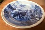 Delfts Blauw Bord Ter Steege, thema nettenboer (19 cm), Antiek en Kunst, Antiek | Wandborden en Tegels, Verzenden