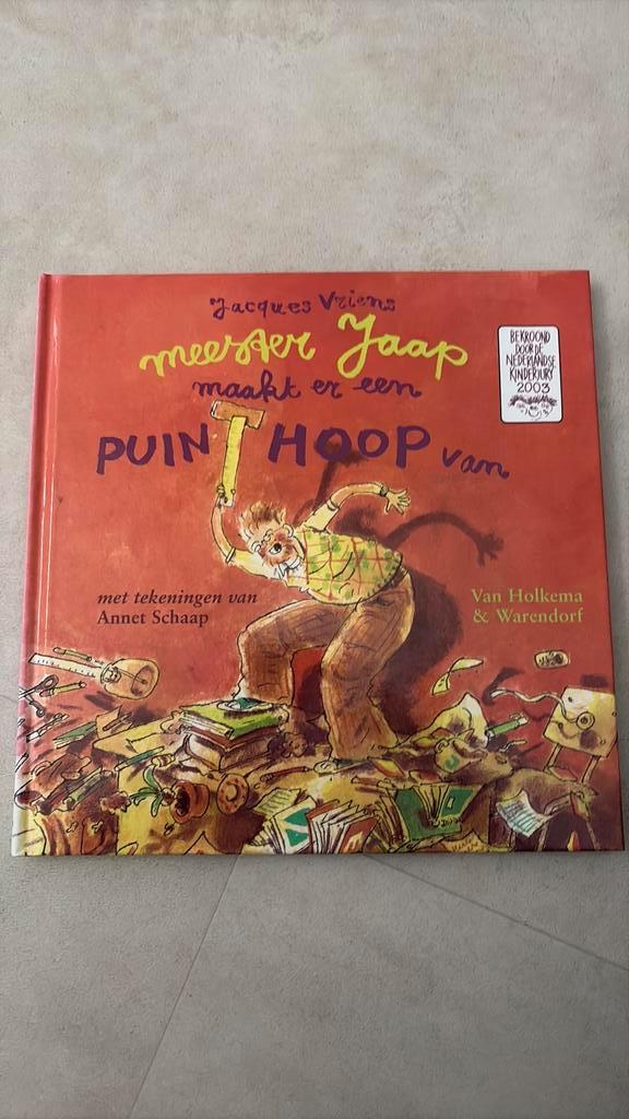 Jacques Vriens - Meester Jaap maakt er een puinhoop van, Boeken, Kinderboeken | Jeugd | onder 10 jaar, Zo goed als nieuw, Fictie algemeen