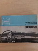 Simca 1300 Onderhoudsboekje 1964, Ophalen of Verzenden