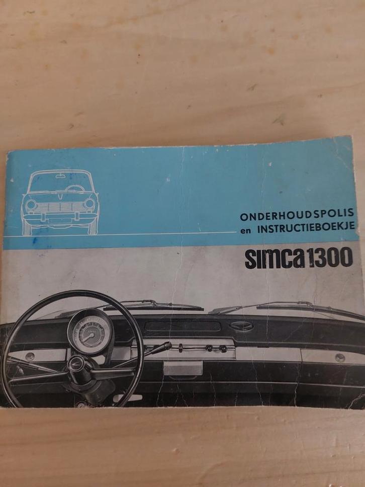 Simca 1300 Onderhoudsboekje 1964, Auto diversen, Handleidingen en Instructieboekjes, Ophalen of Verzenden