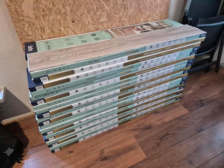 Grote partij Gerflor PVC stroken - 98 m² - Zelfklevend, Doe-het-zelf en Verbouw, Vloerdelen en Plavuizen, Nieuw, Overige typen