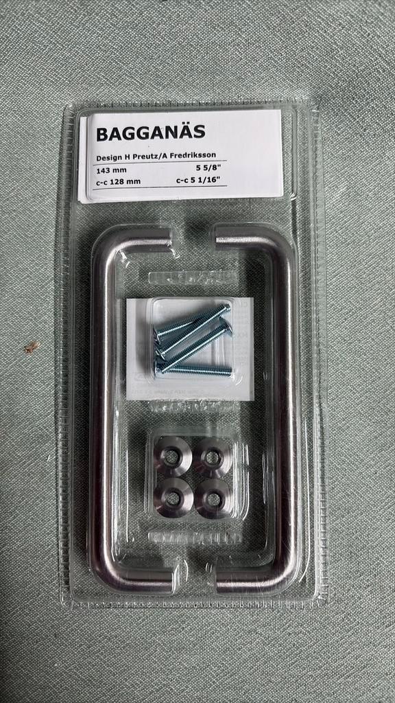Handgreep roestvrij staal Ikea €4,50 per set, Doe-het-zelf en Verbouw, Hang- en Sluitwerk, Nieuw, Overige typen, Rvs, Ophalen of Verzenden