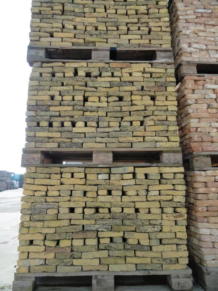 1000m2 antieke straat klinker geeltjes op voorraad., Tuin en Terras, Tegels en Klinkers, Gebruikt, Klinkers, Overige materialen