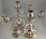 Twee 3-armige kandelaars USA antiek 925 zilver, Ophalen of Verzenden, Zilver