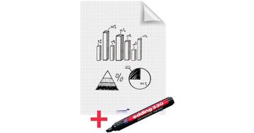 Legamaster Magic Chart whiteboard folie 80x60 25 vel | 4 st beschikbaar voor biedingen