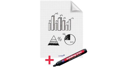 Legamaster Magic Chart whiteboard folie 80x60 25 vel | 4 st, Diversen, Papierwaren, Nieuw, Ophalen of Verzenden