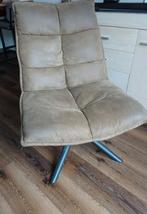 Bruine draai fauteuil, Ophalen, Zo goed als nieuw, Eenpersoons, Minder dan 150 cm
