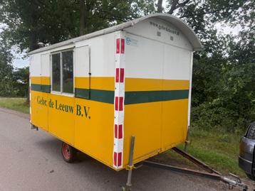 Metalen schaftwagen schaftkeet pipowagen keetO1 beschikbaar voor biedingen