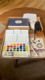 Startset aquarellen vakantiesetje aquarelleren, Hobby en Vrije tijd, Schilderen, Ophalen, Zo goed als nieuw, Overige typen