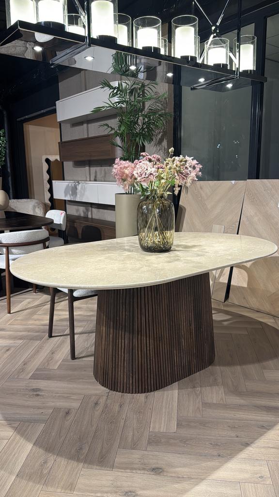 Figo collectie uit voorraad leverbaar 100%marmer, Ophalen of Verzenden, Zo goed als nieuw, Rond, 100 tot 150 cm