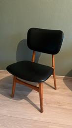 Eetkamerstoel vintage skai jaren 60 zwart, Huis en Inrichting, Stoelen, Ophalen, Gebruikt, Zwart, Hout