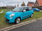 Fiat 500L L 1.4 T-jet 120 2015 Blauw, Voorwielaandrijving, 65 €/maand, 4 cilinders, Leder en Stof