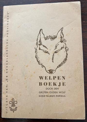 WELPEN BOEKJE  LORD BADEN POWEL. SCOUTING. beschikbaar voor biedingen