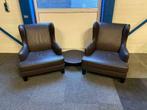 2 x Casa Milano fauteuil, armchair, Maria Teresa, leder, Ophalen, Gebruikt, Minder dan 75 cm, Hout