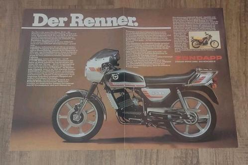 Zundapp Folder Der Renner / Bestseller KS 80 WK & CS 25 1981, Fietsen en Brommers, Handleidingen en Instructieboekjes, Zo goed als nieuw