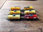 Fleischmann trein tankwagens 6 stuks in 1 koop, Gelijkstroom, Fleischmann, Rails, Ophalen of Verzenden