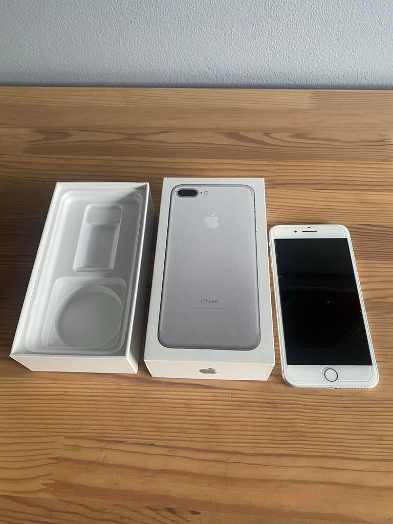 iPhone 7 Plus 128GB - Gebruikt, 76% batterij, Telecommunicatie, Mobiele telefoons | Apple iPhone, Wit, Ophalen of Verzenden, 76 %