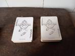 oud vintage kaartspel 2 deck mooie speelkaarten cadeau tip, Verzenden