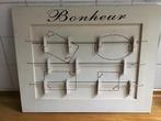 Wandbord hout wit met knijpers, Huis en Inrichting, Ophalen of Verzenden, Gebruikt