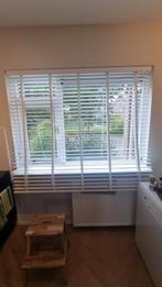 Witte houten jaloezieën, Huis en Inrichting, Ophalen, 150 tot 200 cm, Zo goed als nieuw, Modern