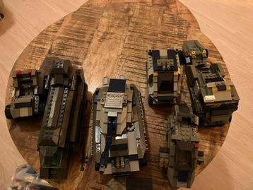 Compatible Lego, grijs, bruin, in delen