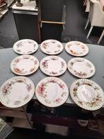 Royal albert flower of the month ontbijt borden 25.00 p.s, Ophalen of Verzenden