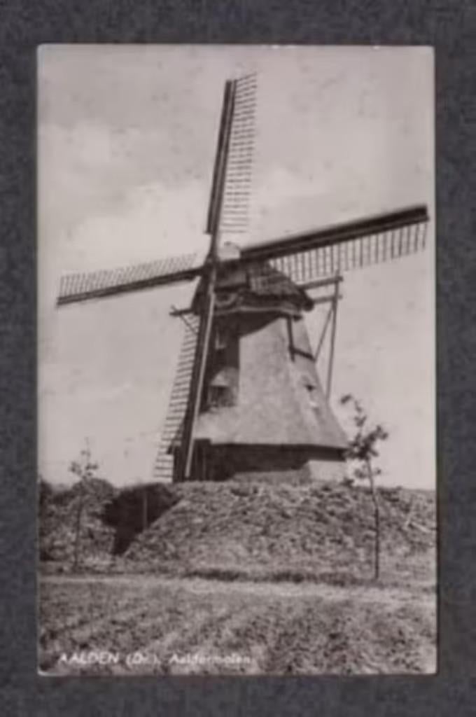 Aalden Drenthe Aaldermolen 1959., Ophalen of Verzenden, 1940 tot 1960, Gelopen, Drenthe