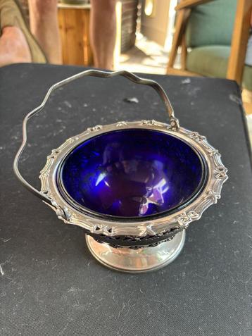 Zilver suiker / bonbonmandje beschikbaar voor biedingen
