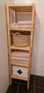 Ikea badkamer stellingkast bamboe, Ophalen, (Half)hoge kast, Minder dan 50 cm, Zo goed als nieuw