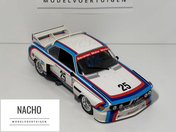 BMW 3.0 CSL #25 1975 | MiniChamps | schaal 1:18 | Nieuw!, Hobby en Vrije tijd, Modelauto's | 1:18, Nieuw, MiniChamps, Ophalen of Verzenden