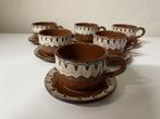 Aardewerk thee/koffieservies voor 6 personen, Overige typen, Nieuw, Ophalen of Verzenden, Overige stijlen