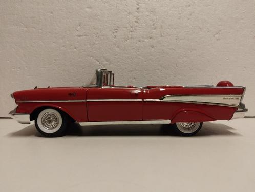 Chevrolet Bel Air convertible red ERTL metal nobox 1:18 KRD, Hobby en Vrije tijd, Modelauto's | 1:18, Zo goed als nieuw, Auto