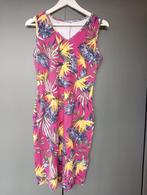 Jurk met opvallende paradijsvogel bloemprint mt 36/38, Kleding | Dames, Jurken, Ophalen of Verzenden, Zo goed als nieuw, Knielengte